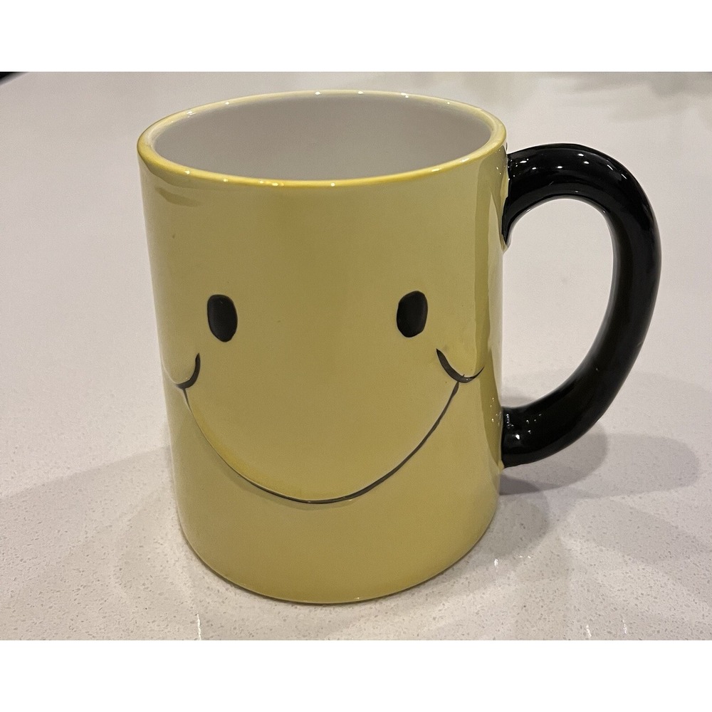 Panware Ceramic Yellow Smiley Face Mug Coffee Cup